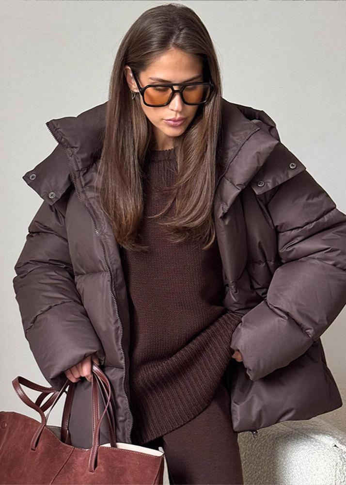 Bernadette | Detachable Hood Puffer Jacket - view 2