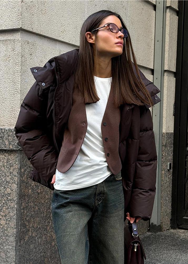 Bernadette | Detachable Hood Puffer Jacket - view 5