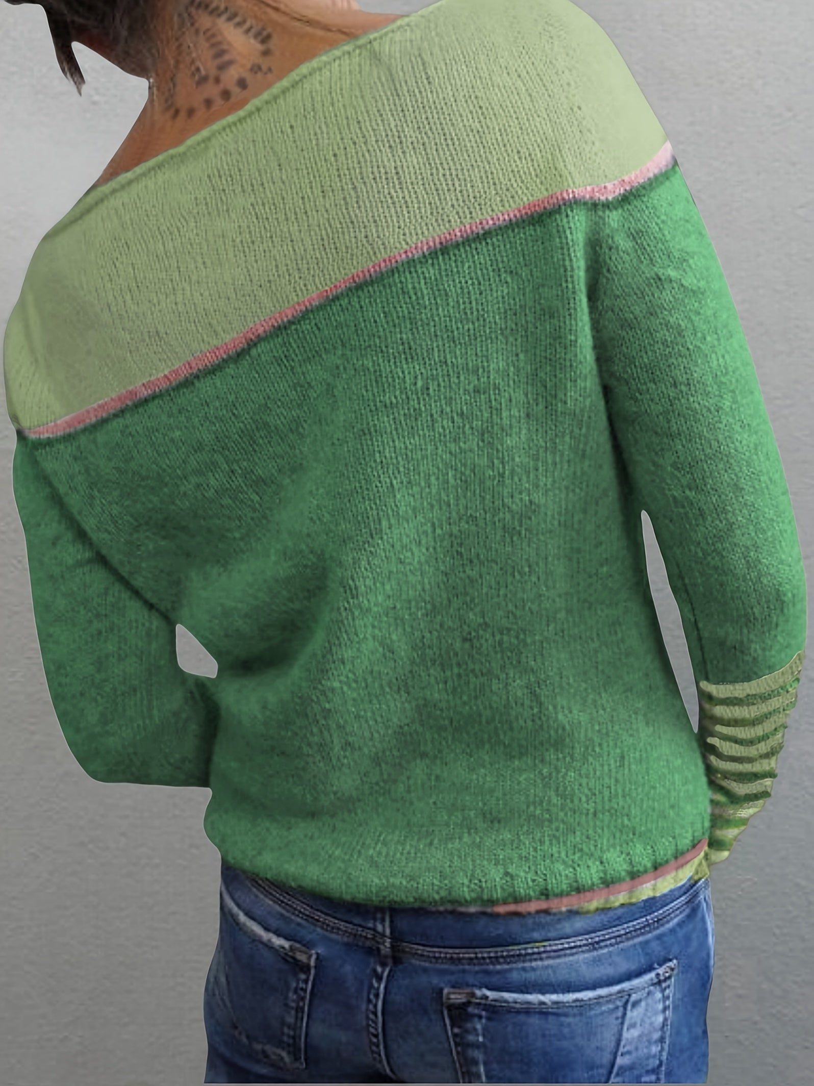 Sabine Striped Boat Neck Sweater - view 8