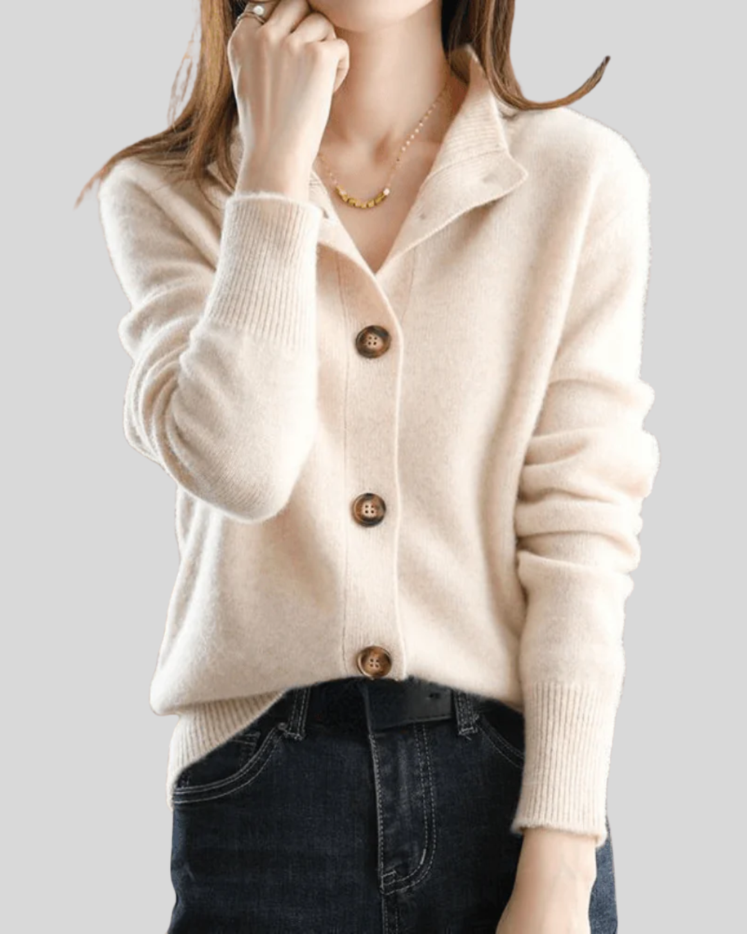 Vivienne Collared Button-Down Cardigan - view 2