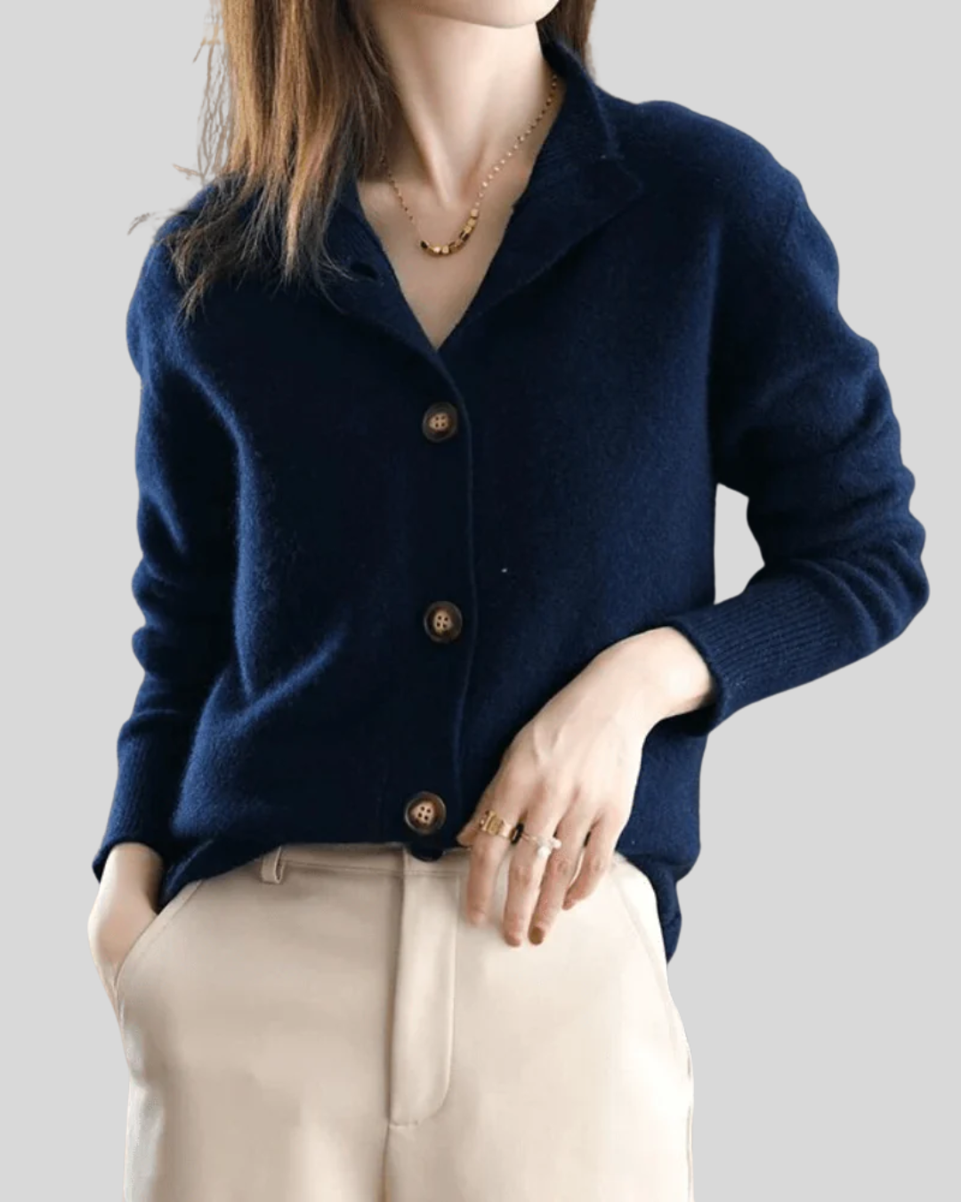 Vivienne Collared Button-Down Cardigan - view 6