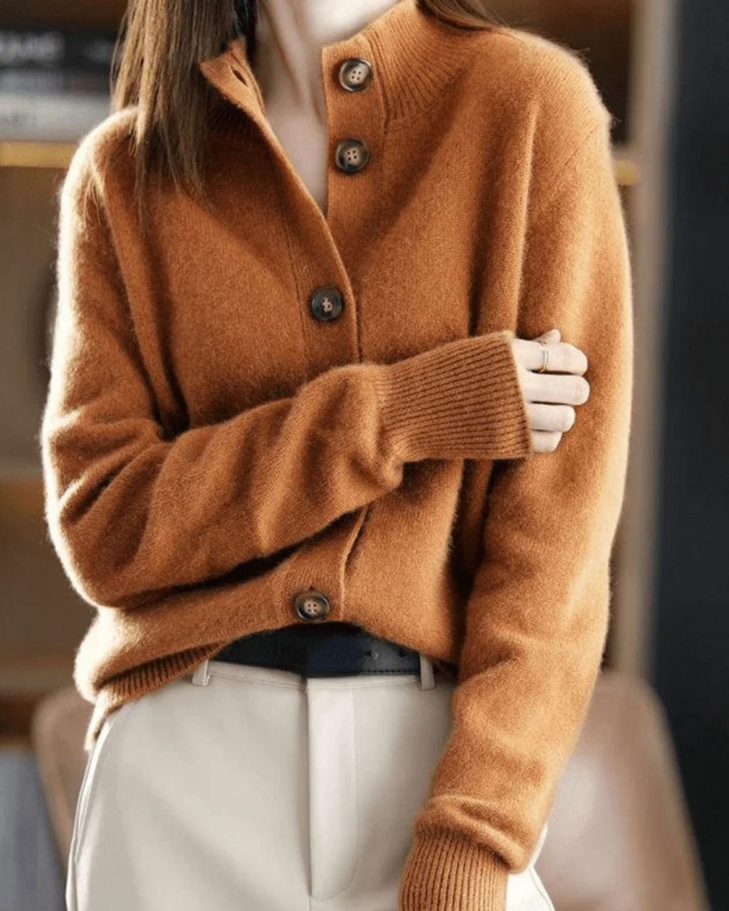 Vivienne Collared Button-Down Cardigan - view 8