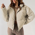 Nyla | High Collar Drawstring Hem Puffer Jacket - view 2