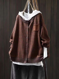 Wren Waffle Knit Pocket Cardigan - front view